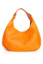 Bottega Veneta Womens Small Campana Hobo Intrecciatio Shoulder Handbag Orange picture