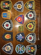 Vtg  Fire Department Patch Lot 15 Canada EMT EMS Fire Departments Hamilton Oro picture