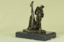 Sexy Burlesque Dancer Bronze Sculpture Statue Statue Art Deco Marble Figurine NR picture