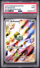 POKEMON SCR EN-STELLAR CROWN #143 BULBASAUR ILLUSTRATION RARE PSA 9 picture