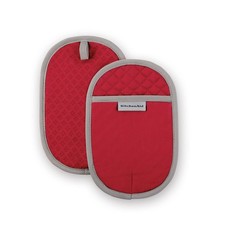 KitchenAid Asteroid Pot Holder 2-Pack Set, Fire Red, 6.5