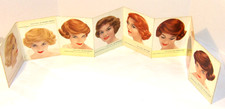 VTG 1961 MISS CLAIROL HAIR COLOR BATH ADVERTISING BEAUTY SHOP ACCORDION DISPLAY picture