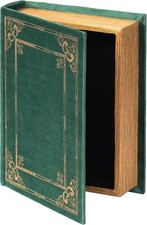 Vintage Book Shaped Trinket Storage Box Secret Book Safe Home Decor picture