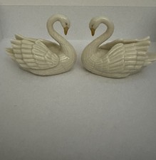 Lot Of 2 Lenox Swans/Card Holders picture