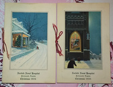 VTG 1934-35 U.S. Norfolk Naval Hospital Portsmouth, VA Christmas Menus Roster picture