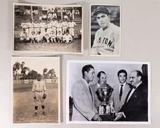 Vintage Set of 4 Mexican Baseball Photographs picture