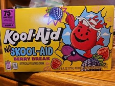 2 NEW KOOL-AID NO SKOOL-AID BERRY BREAR Flavor 20 Pouches Sealed 75% Less Sugar  picture
