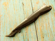 RARE ANTIQUE ITALIAN FRENCH NAVAJA FIGURAL LADY LEG KNIFE ART NOUVEAU KNIVES ODD picture