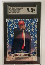 2024 LEAF SPECIAL RELEASE  PL-3 DJT METAL PRIZED LEGEND BLUE CRYSTAL 19/20 picture