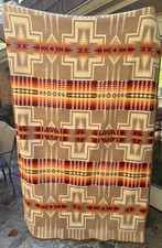 Vintage Pendleton Beaver State Chief Joseph Indian Stadium Travel Blanket Wool picture
