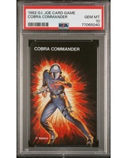 1982 Cobra Commander RC 1st App G.I Joe Card Game PSA 10 G1 ARAH 🔥 Pop 6 picture
