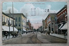 Main St. So. Fostoria Ohio Vintage Postcard picture