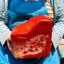 11LB Natural red jasper quartz crystal freeform specimen healing decor picture
