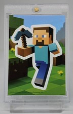 CLEAN 2015 MINECRAFT ROOKIE STEVE ROOKIE COLLECTABLE STICKER FIRST EVER SHARP RC picture