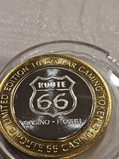 Route 66 Casino Hotel Chicago Illinois $10 Limited Edition Gaming Token Coin picture