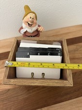 Vinatge Walt Disney Snow White & The Seven Dwarfs Happy Desk Rolodex *see note picture