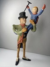 2000 Poliwoggs Christmas Bob Cratchit Tiny Tim Figurine Critchfield Fortunato picture