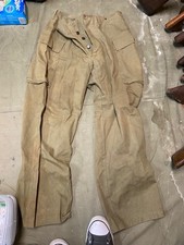 WWII US ARMY DARK SHADE HBT COMBAT FIELD TROUSERS- XLARGE 38 WAIST, SM WHOLESALE picture