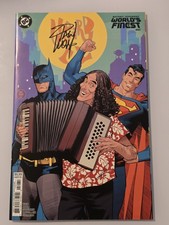 -Signed- Dan Mora Batman Superman World's Finest #50 Weird Al Yankovic W/COA  picture