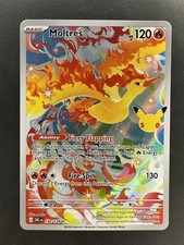 MOLTRES 130/128 ILLUSTRATION RARE ME: 30TH CELEBRATION POKEMON HOLO NM picture