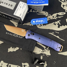 Benchmade 537FE-02 Bailout Crater Blue Aluminum CPM-M4 Tactical Folding Knives picture