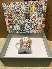 A Loja do Gato Preto Cat Tiles Remix Cup and Tray NIB picture