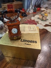 peint main limoges france hinged trinket box telephone picture
