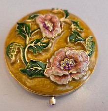 Estee Lauder Jay Strongwater enamel, unused compact, Floral Dynasty 2009 picture
