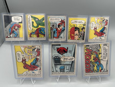 1966 Donruss Marvel Super Heroes Spider-Man Lot Of 8 MTC Vintage Trading Cards picture