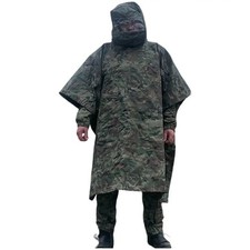 Raincoat poncho with thermal imager protection, anti-thermal imager poncho💛 💙 picture