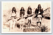RPPC Native American Geronimo Apache Chief Hard to Find Image Frasher's Foto picture