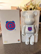 Medicom Toy BE@RBRICK 1st Model White Chrome Ver. 400% @ Logo Figure 20Th Anni picture