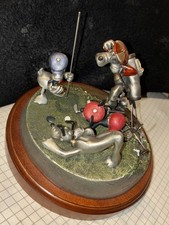 Disney Chilmark Mickey Golfing “Comic Capers” FOURSOME FOLLIES LE Pewter Statue picture