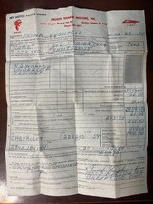 Vintage Ohio OH 1965 Chevrolet Comet Auto Purchase Order Form - RARE picture