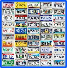 COMPLETE SET 50 UNITED STATES License Plates - ALL 50 USA States GOOD Condition picture
