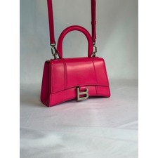 Balenciaga Hourglass XS Top Handle Bag Hot Pink Smooth Calfskin Crossbody picture