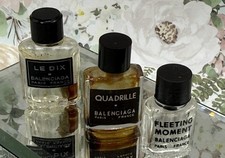 3-Vintage Balenciaga LE DIX ~Quardrlle~Fleeting Micro Mini Perfume Bottles Empty picture