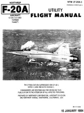 141 Page 1984 Northrop F-20 F-20A Tigershark Utility Flight Manual on CD picture