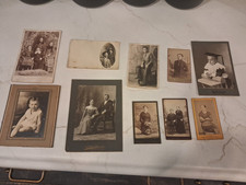 Lot of 10 vintage photos postcards picture