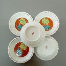 Kutani Ware Set of 5 Fireworks Small Plates by Yuki Tanaka Ceramic/Porcelain New picture