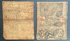 Benjamin Franklin–Printed 1760 Pennsylvania Colonial Currency – Twenty picture