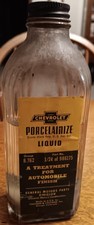 Vintage GM Chevrolet Accessories Porcelainize Liquid Treatment Bottle Denver CO picture