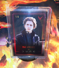 2024 Topps Dune Chrome Paul Atreides Insert red foil  DA-1 Serial Numbered 1/5 picture