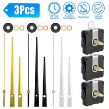 3PCS DIY Wall Quartz Clock Movement Mechanism Replacement Repair Parts Hands Kit picture