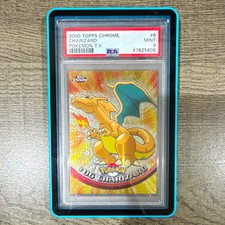 2000 Topps Chrome Pokémon Charizard #6 PSA 9 picture