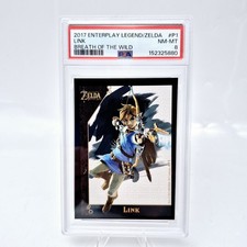 2017 Legend of Zelda Breath of the Wild Link #P1 PSA 8 BOTW Promo picture