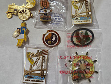 Lot 7 Vintage Lions Club Pins 1984 San Francisco Golden Gate California Hawaii picture