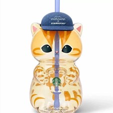 NEW 2026 Starbucks Singapore x Mofusand Collection Cat Shaped Glass Cup picture