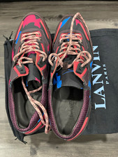 Lanvin Men’s Multicolor Low-Top Lace-Up Athletic Sneakers Rubber Outsole picture