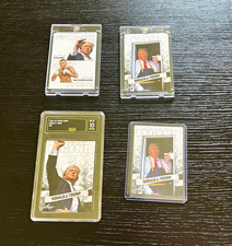 2024 Leaf Donald Trump 4 Card Lot Prized Legend GMA 10 Trump McGregor picture